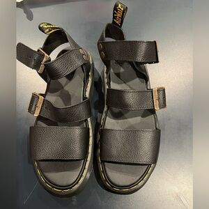 Dr Martens Gryphon Pisa Leather Platform sandals